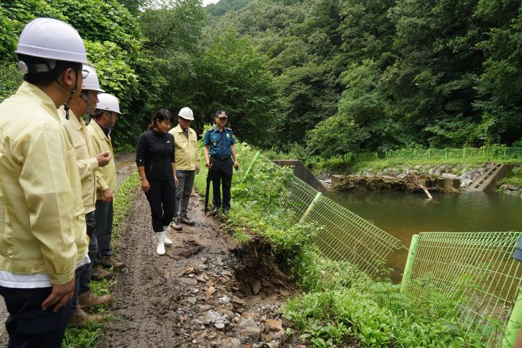 산림청, 경찰청과 합동으로 산사태 우려지역 현장 점검