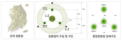 전국표본점, 표본점의 구성 및 구조, 중앙표본점 상세구조