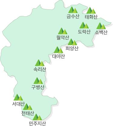 충청북도 지도