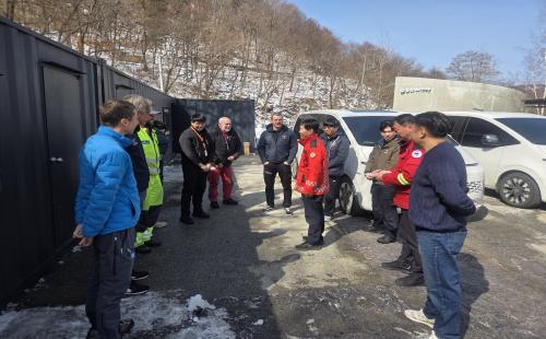 '산림청' 해외임차헬기 산불출동 대기 태세 현장 점검