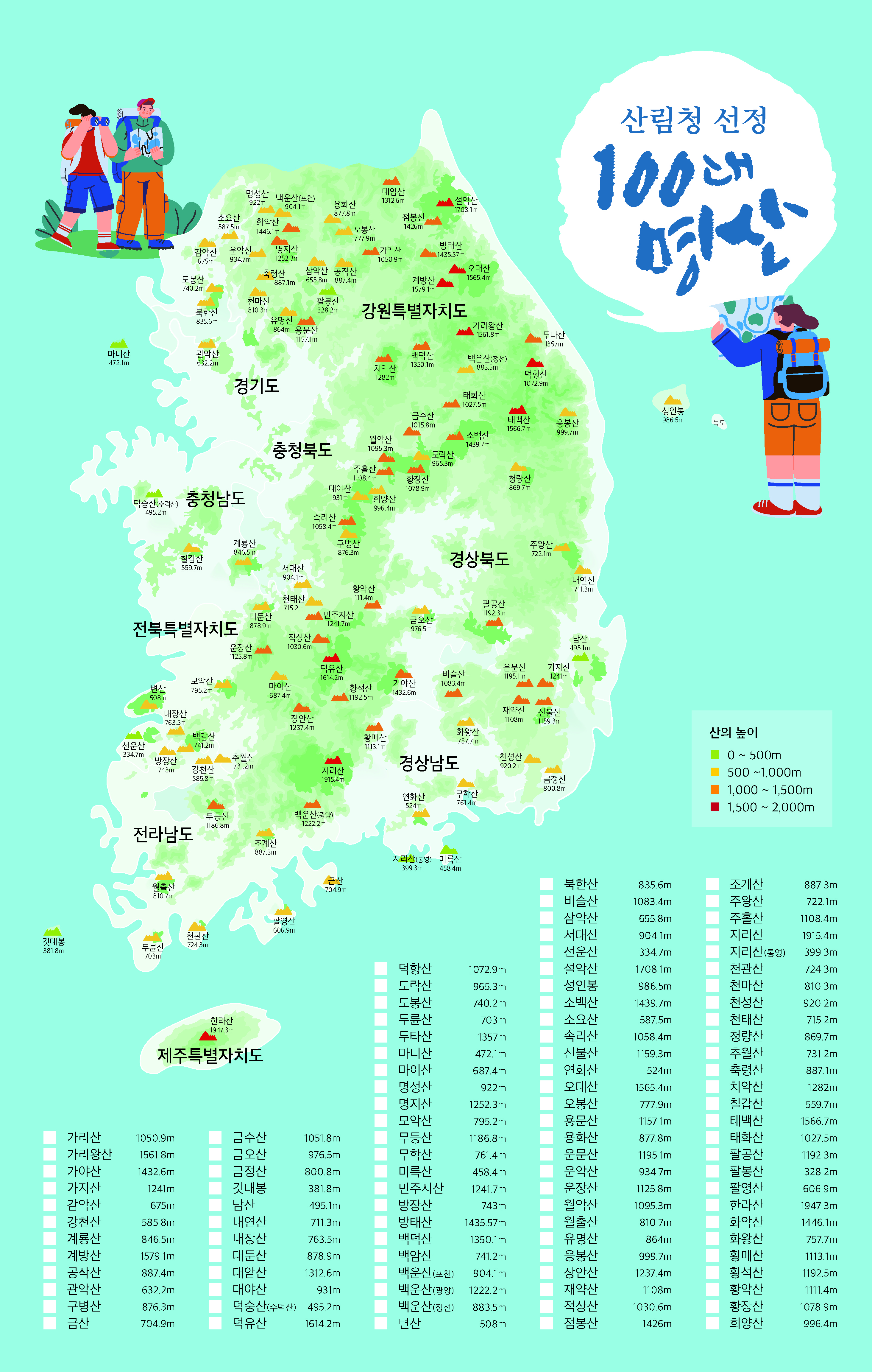 산림청, 꼭 한 번 도전해 볼 100대 명산 2.0 발간 이미지1