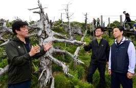 신원섭 산림청장, 구상나무 보전을 위한 현장토론회 참석