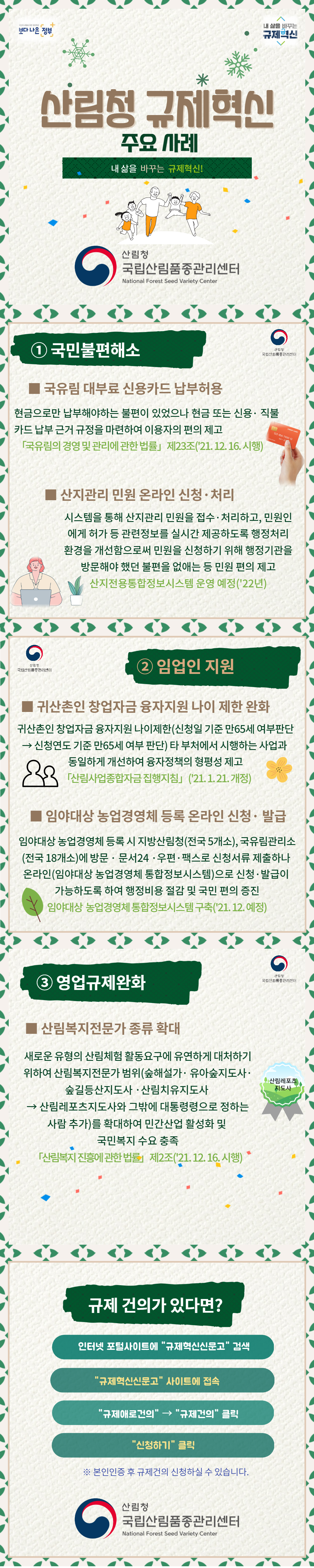 [2021] 산림청 규제혁신 주요사례