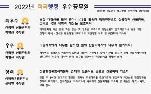 2022년 1분기 산림청 적극행정 우수공무원