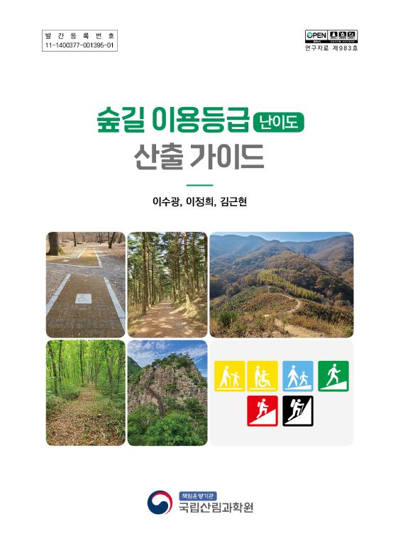 숲길 이용등급 산출 가이드 표지