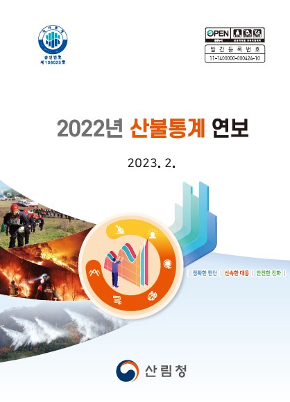 2022년 산불통계연보 표지
