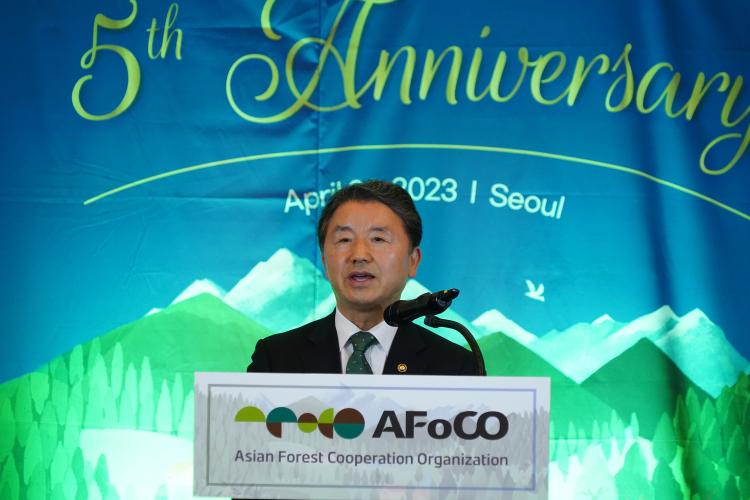 남성현 산림청장, 아시아산림협력기구(AFoCO) 설립 5주년 기념식 참석