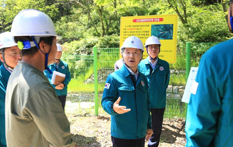 전남 구례 사방사업지 산사태 예방 대응 태세 점검