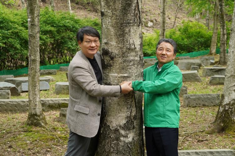 산림청장, 에스케이(SK)임업 기업경영 산림 방문