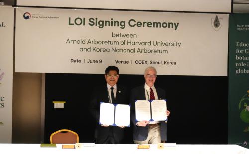 국립수목원-하버드대학교 아놀드수목원과 업무협력서(LOI) 체결