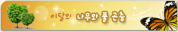 이달의나무와 풀 곤충 
