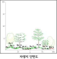 자생지 단면도